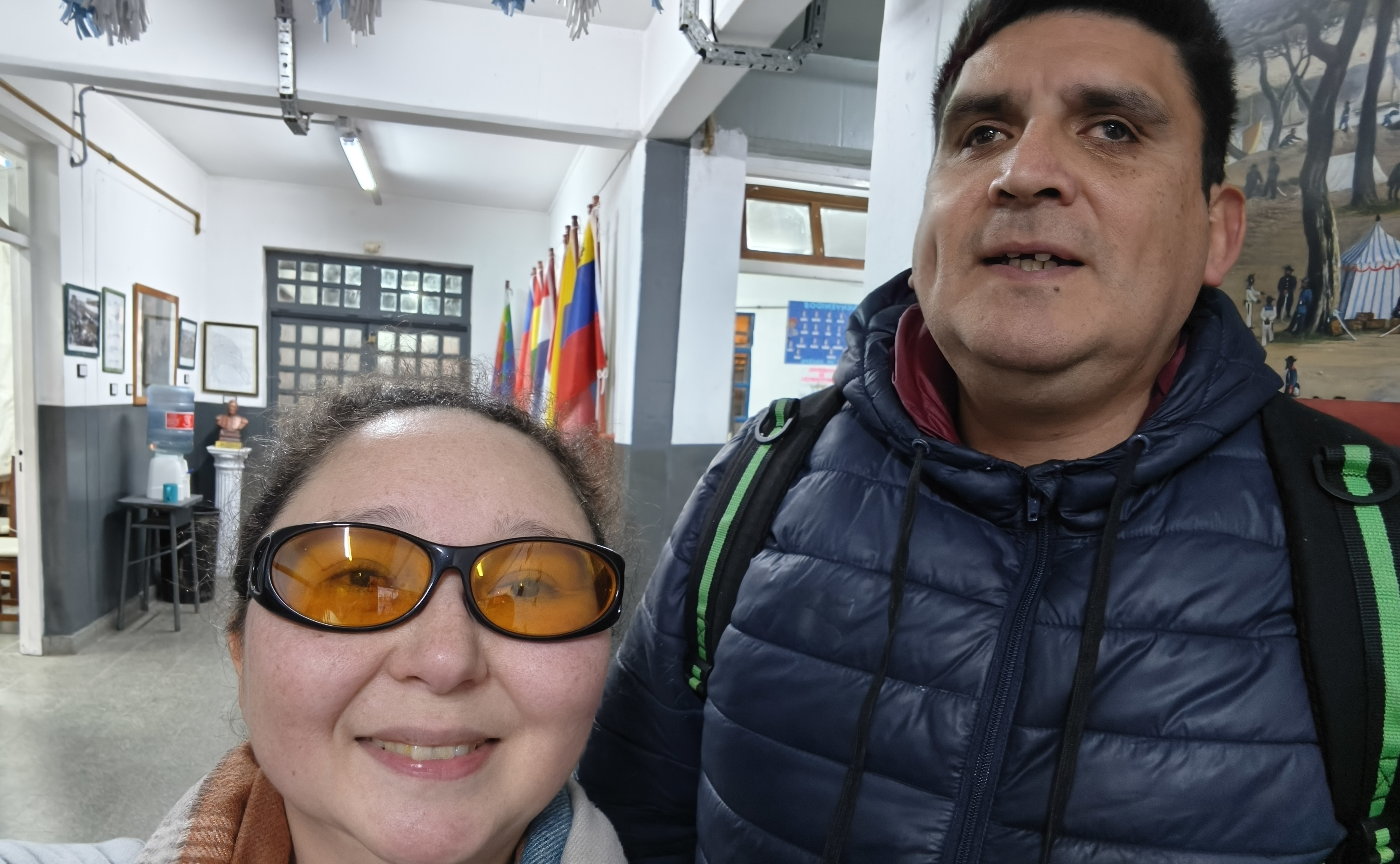 Franco Acosta y la profe Brenda Tanoni